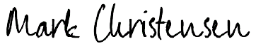 Signature of Mark Christensen