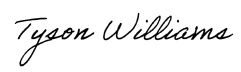 Signature of Tyson Williams