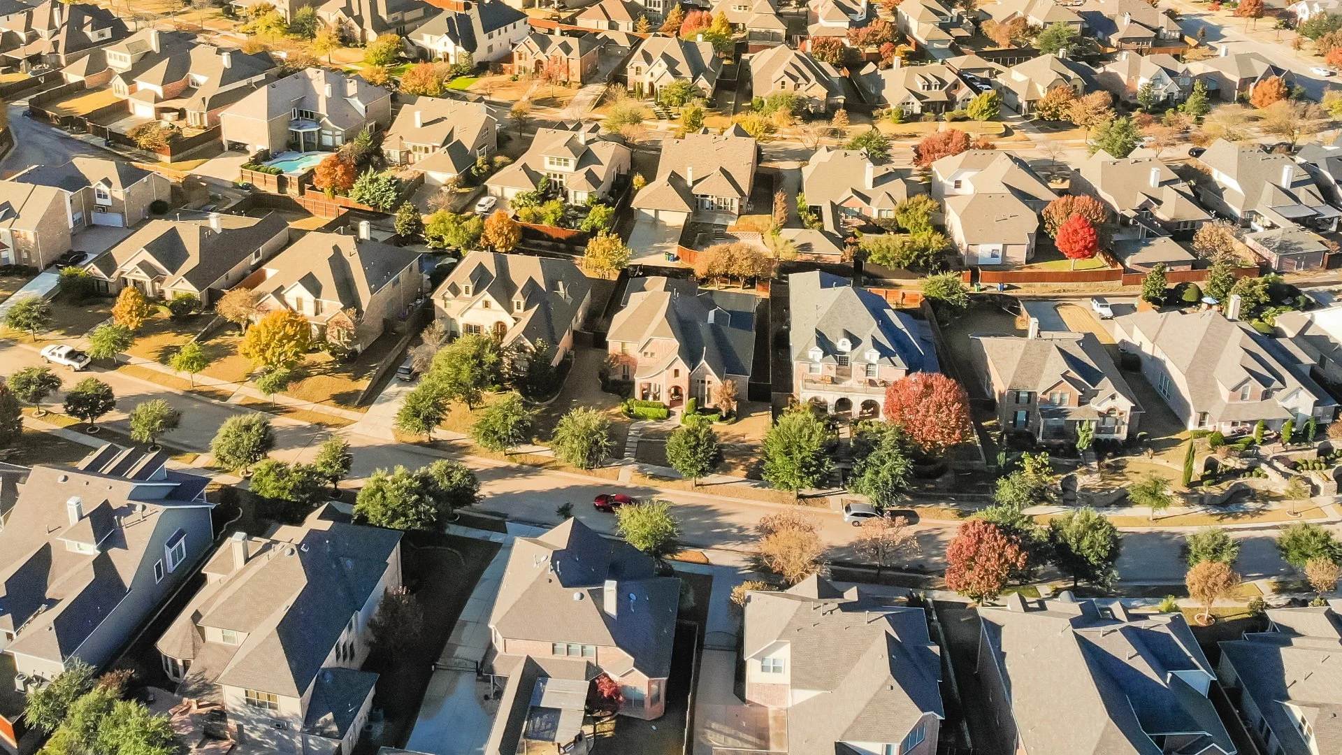 Aerial view of Cedar Hill, TX.