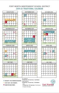 Fort Worth ISD School Calendar 2019-2020 - Sureguard Pest