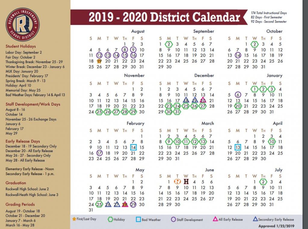 Rockwall Isd School Calendar 2019 2020 Sureguard Termite Pest Control